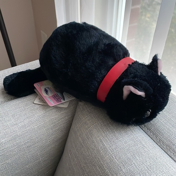 Tsuchineko Fuwa Fuwa Black Cat Pen Pouch Collection Selkirk Rex Black Plush - Picture 1 of 9